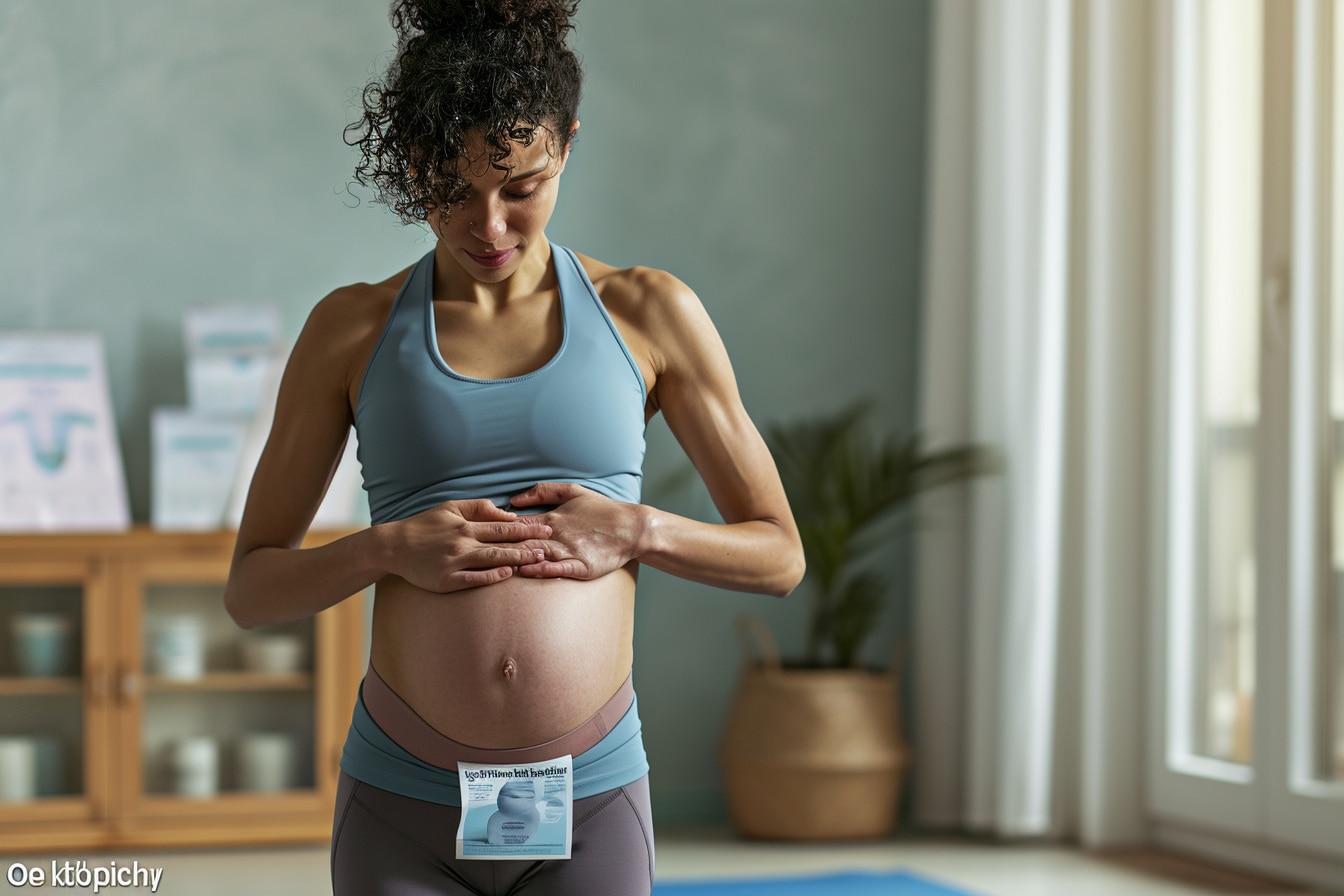 ventre qui tombe après hystérectomie : femme montrant son ventre après une hystérectomie