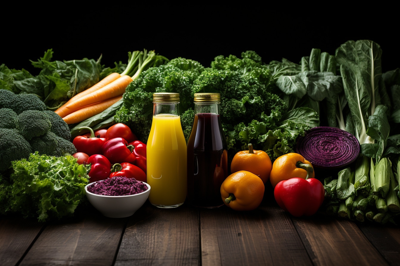 alimentation saine : assiette équilibrée avec légumes, protéines et féculents