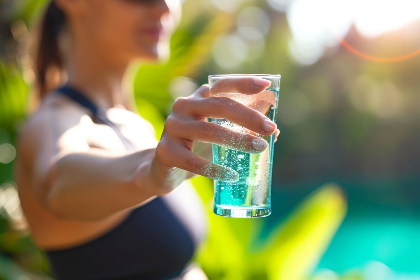 eau minceur : bouteille d'eau infusée aux ingrédients naturels pour la perte de poids
