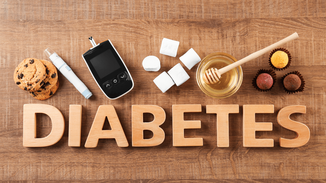 diabète : représentation graphique du sucre et de ses effets sur la santé