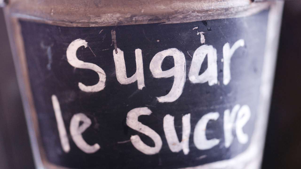 étiquetage nutritionnel : zoom sur une étiquette indiquant la teneur en sucre