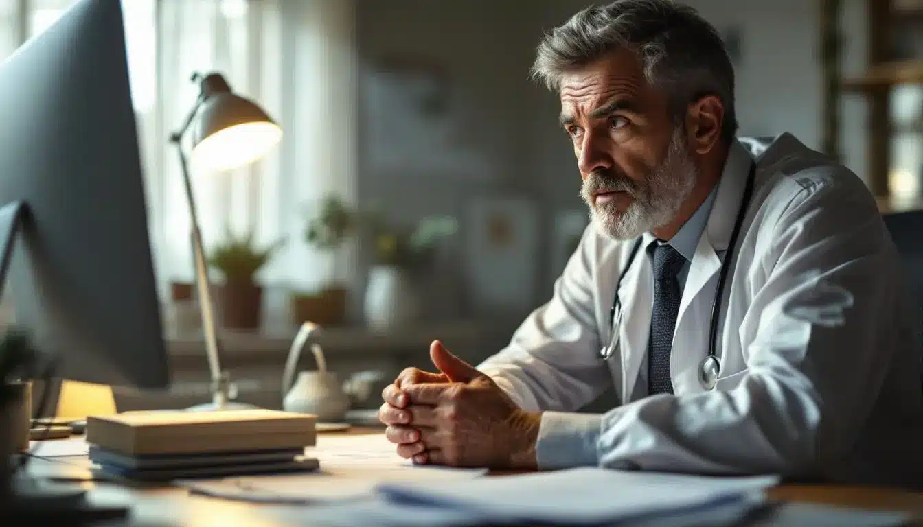 médecine du travail : professionnel de santé en consultation confidentielle