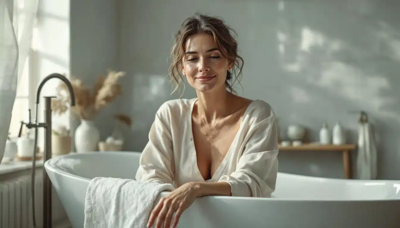 odeurs intimes : flacon de remède naturel et éléments de soins intimes