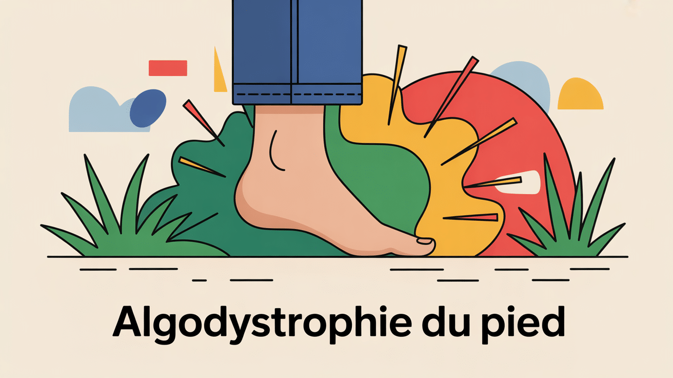algodystrophie du pied visuel douleur cannes semelles