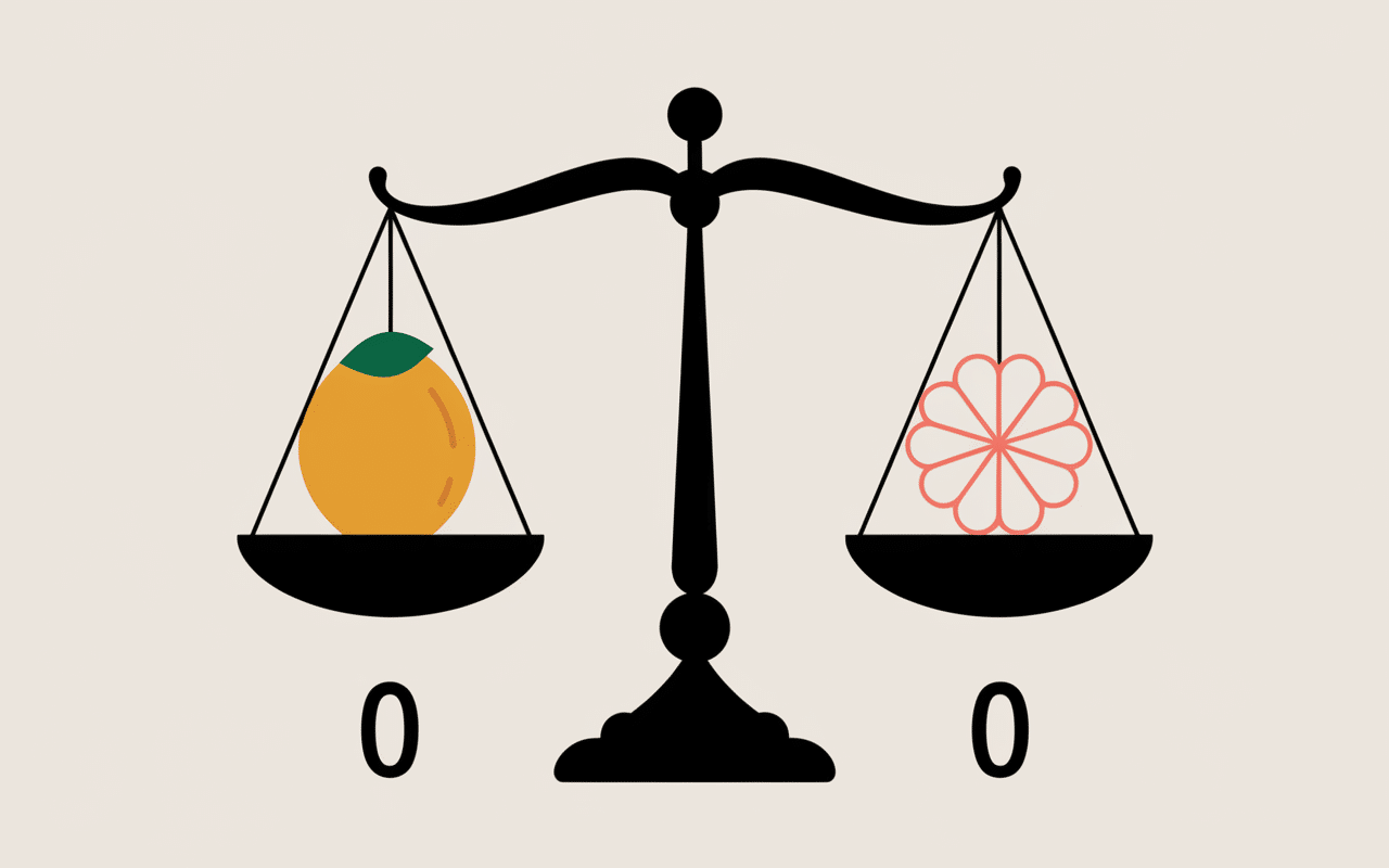 balance citron rate symbole equilibre science
