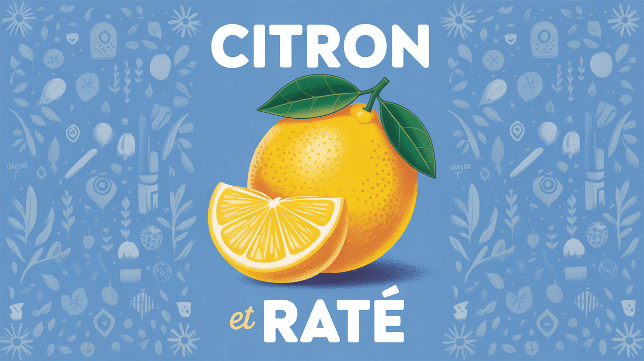 citron lumineux sur rate stylisee sante immunite