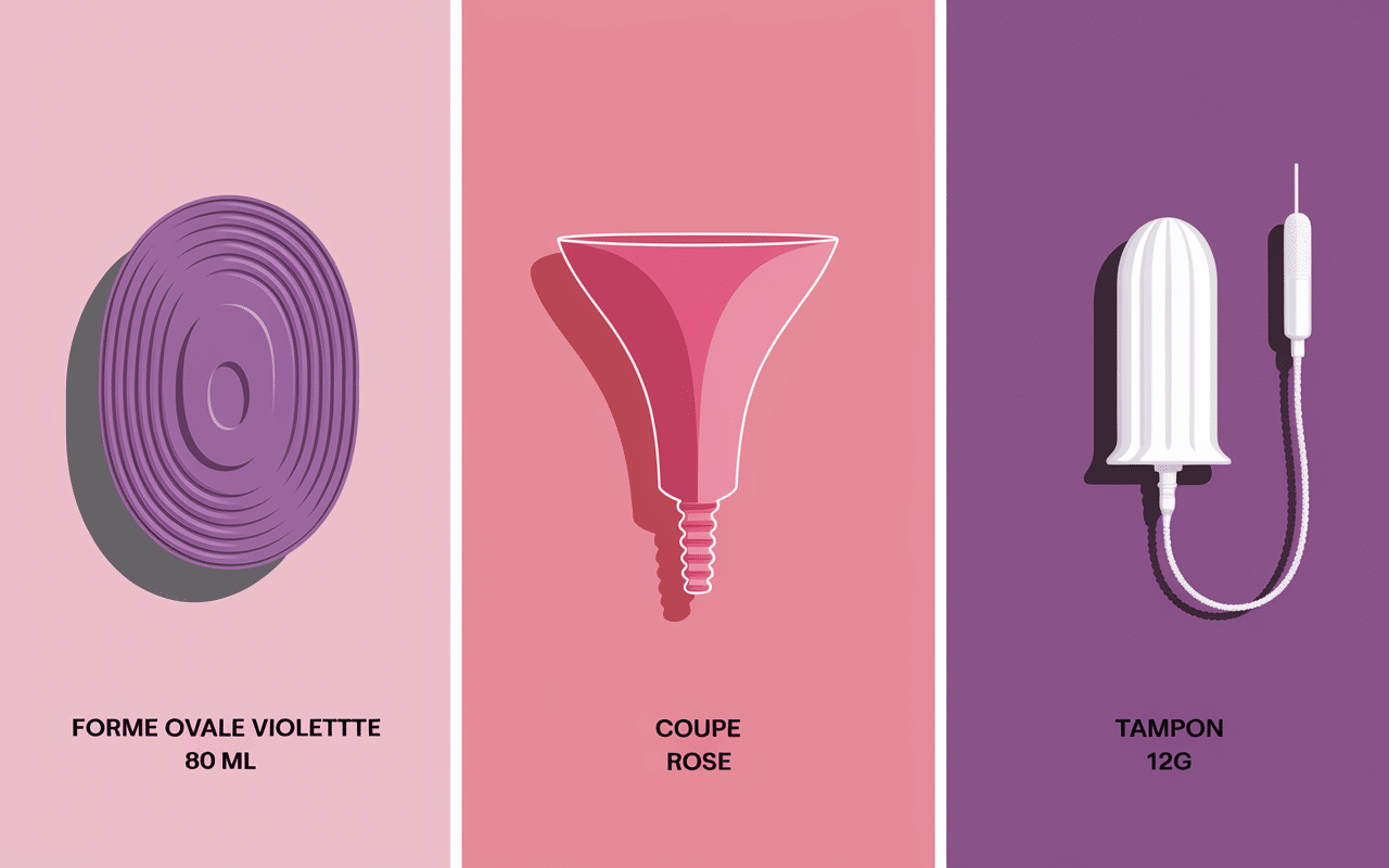 tableau comparatif disque menstruel coupe tampon