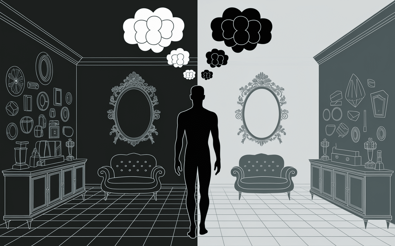 Salon range et desordonne, symbolique psychologie