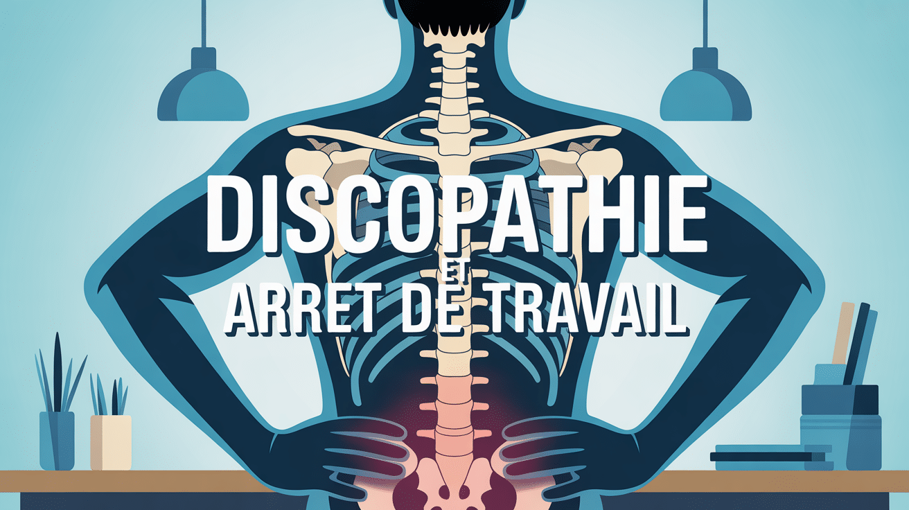 Dos humain illustration discopathie arrêt travail