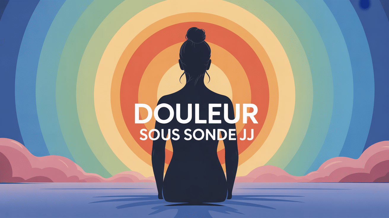 Illustration douleur sous sonde JJ silhouette soutien