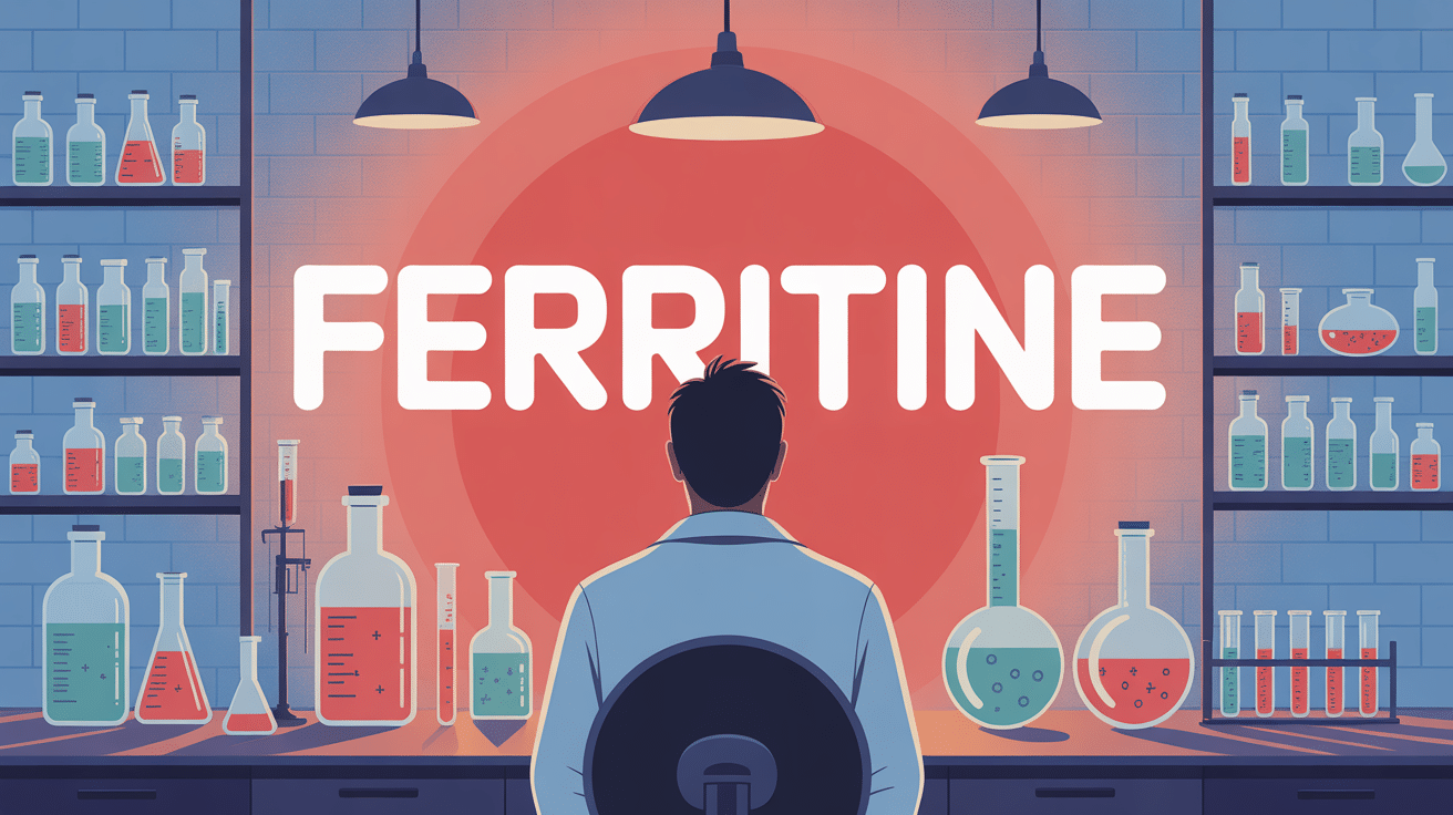 silhouette ferritine elevee laboratoire medecine