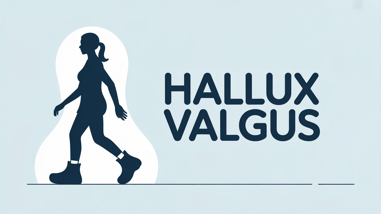 Silhouette avec chaussures adaptées hallux valgus