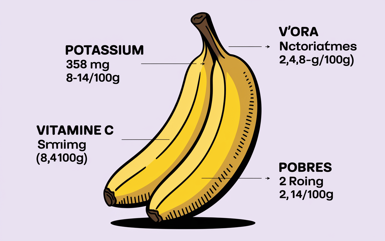 Nutriments de la banane bons pour acide urique