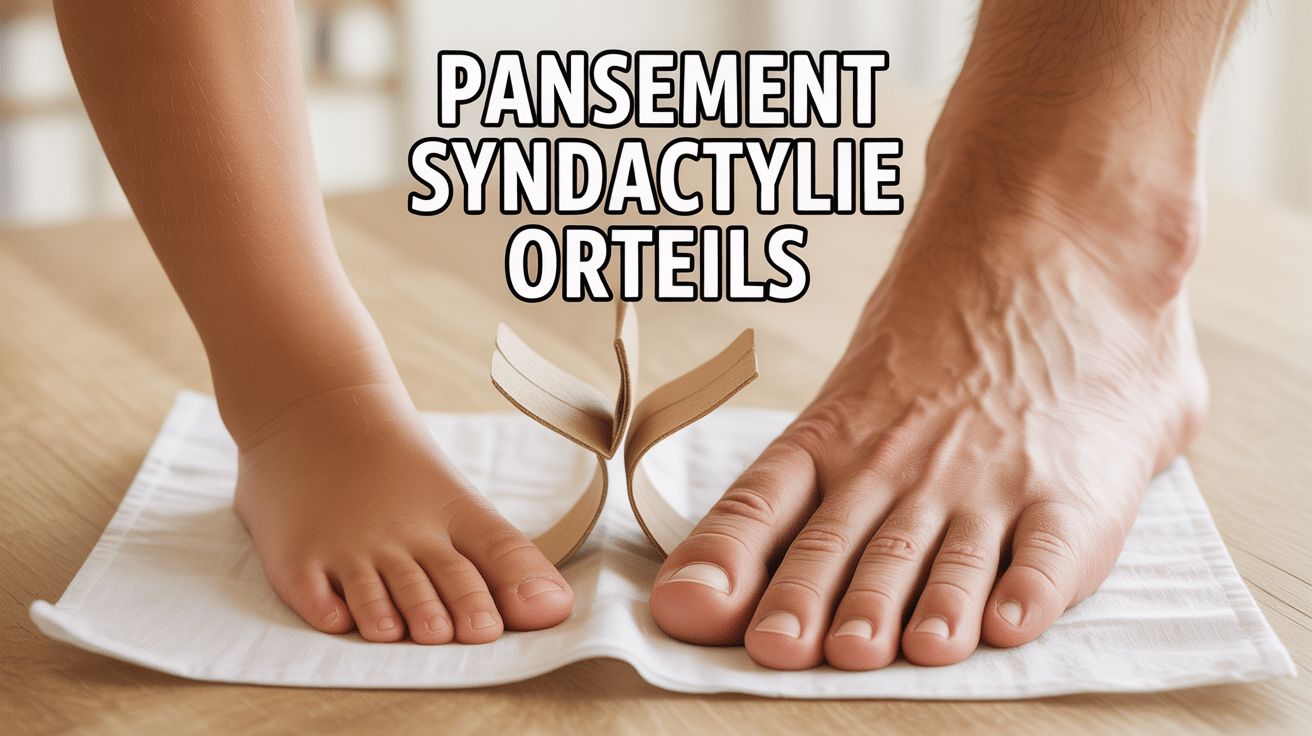pansement syndactylie orteils enfant adulte buddy taping