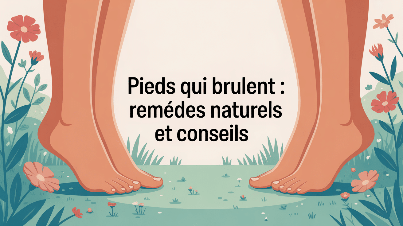 pieds qui brulent remedes naturels illustration