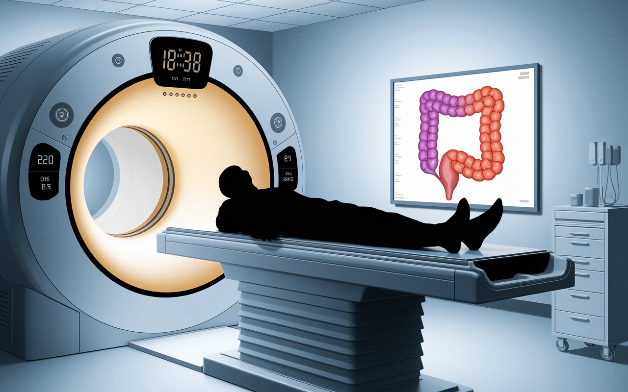 Scanner patient coloscopie virtuelle
