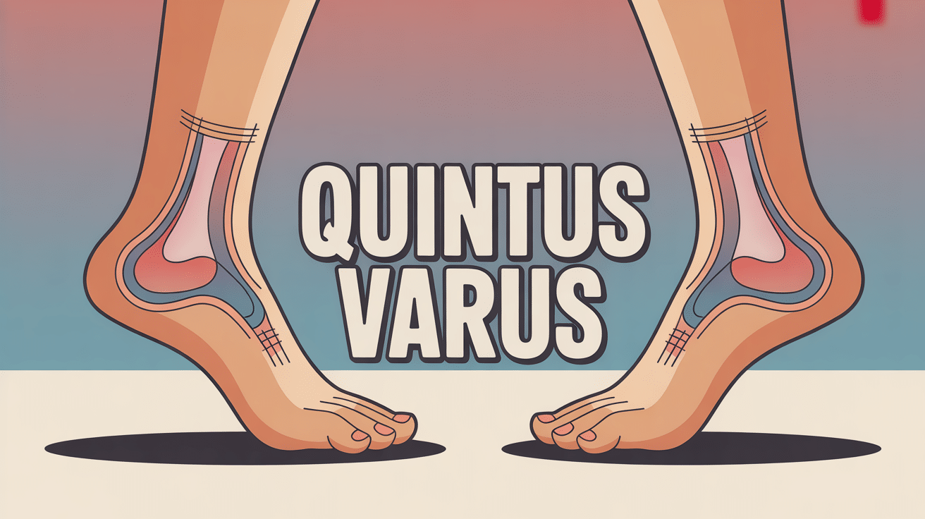 Quintus varus sur pied, cinquieme orteil deforme