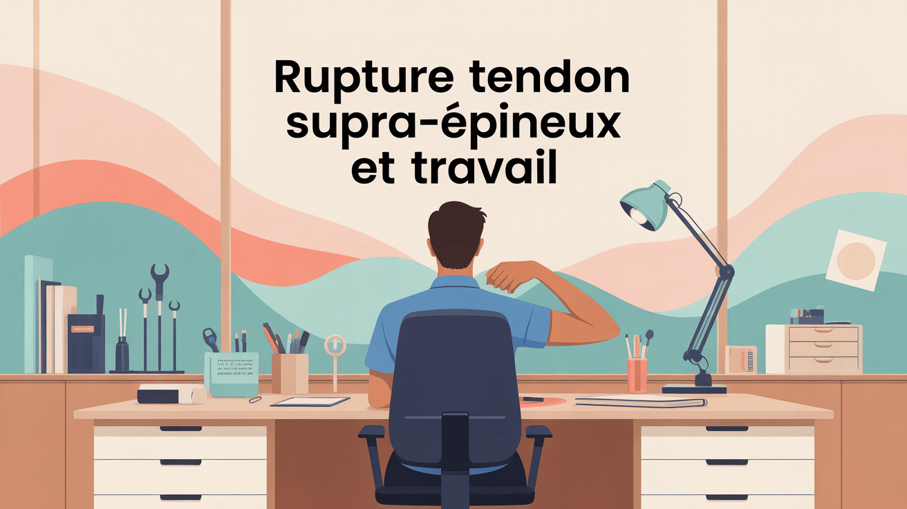 travail bureau bras en echarpe rupture tendon supra epineux