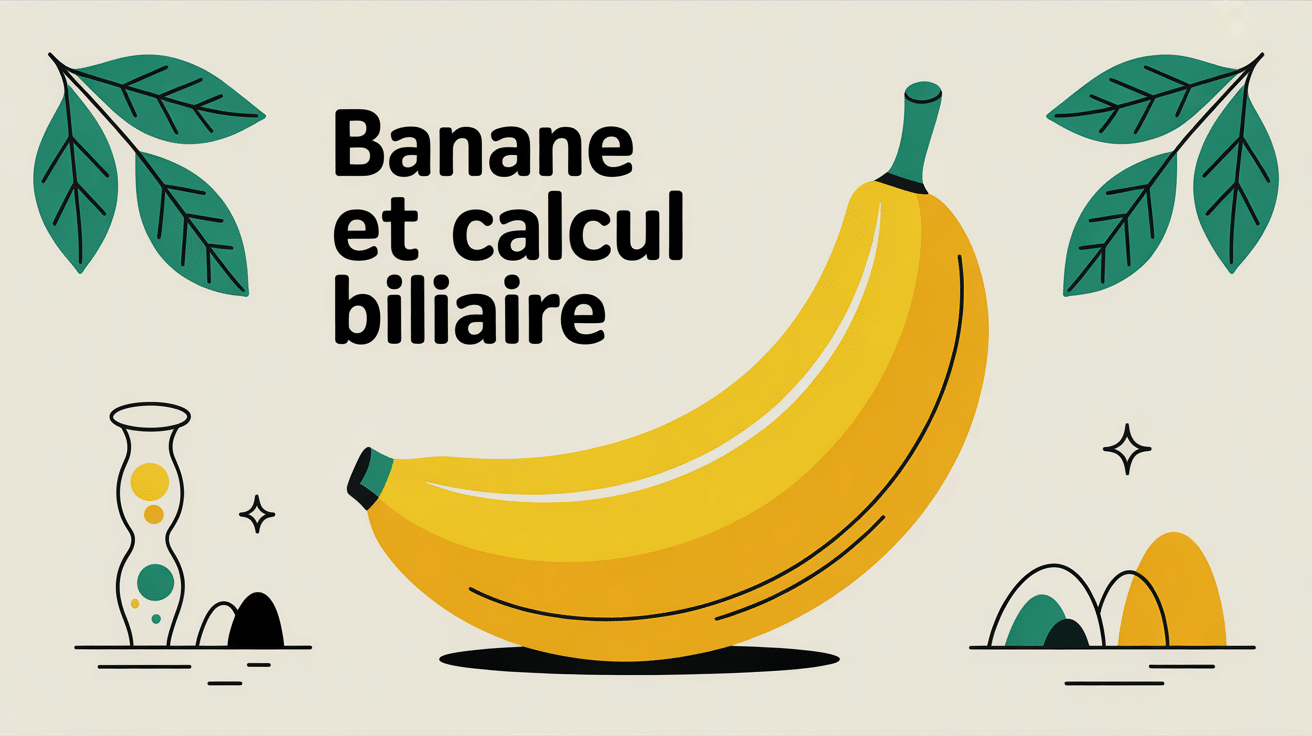 illustration banane vesicule biliaire pierres