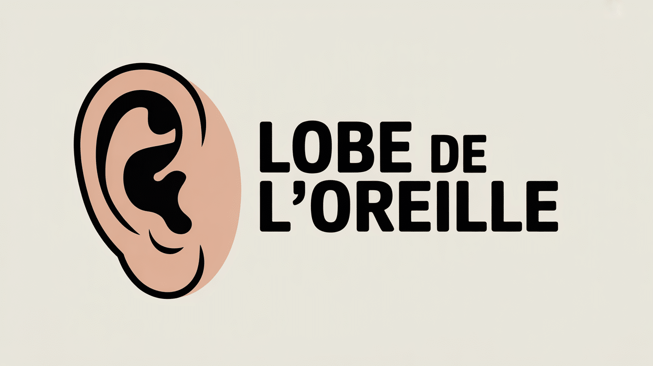 gros plan lobe oreille humain