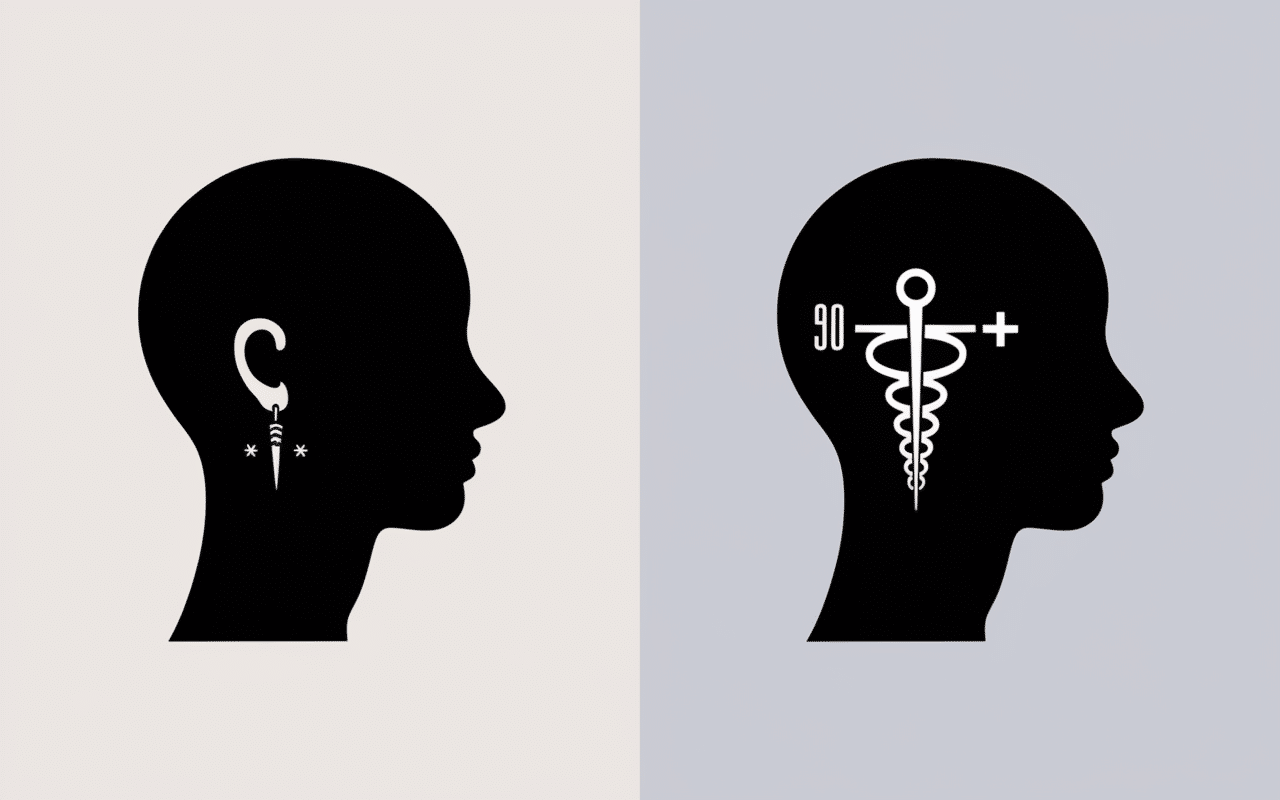 comparatif lobe d'oreille libre et attaché