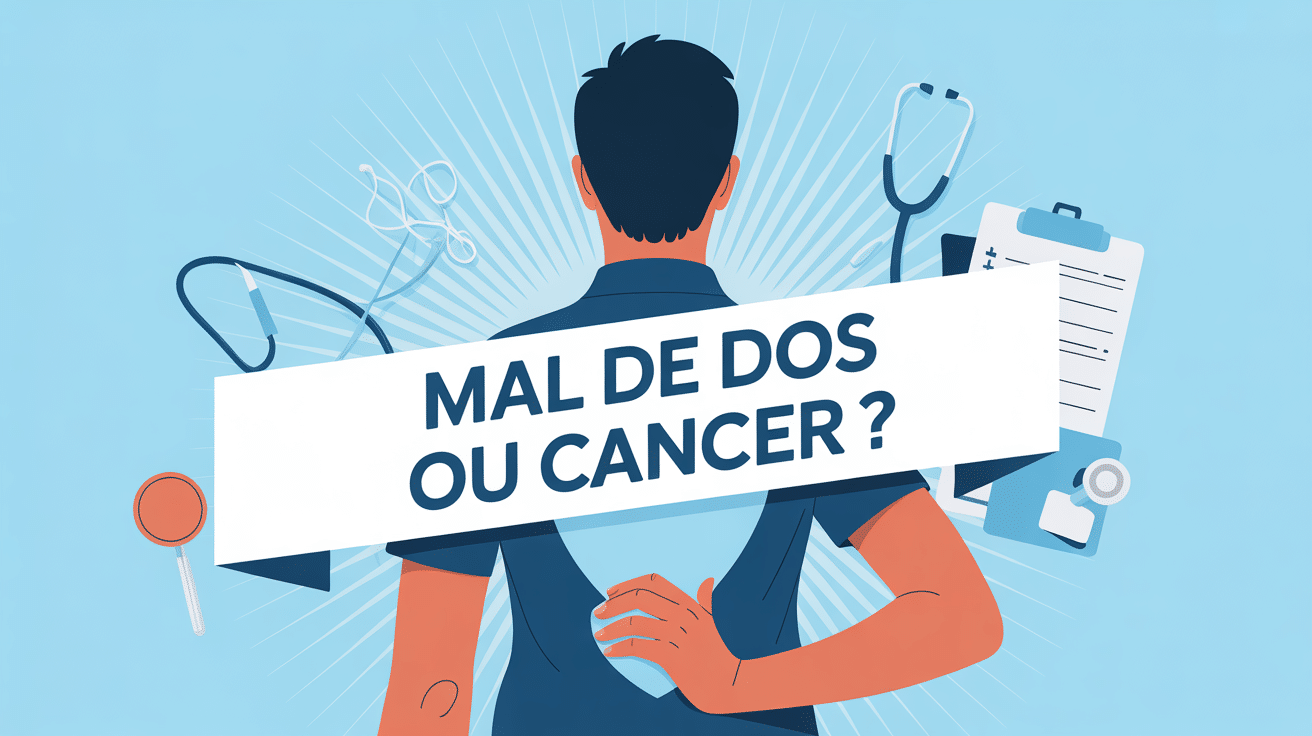 visuel medical mal de dos ou cancer vue de dos