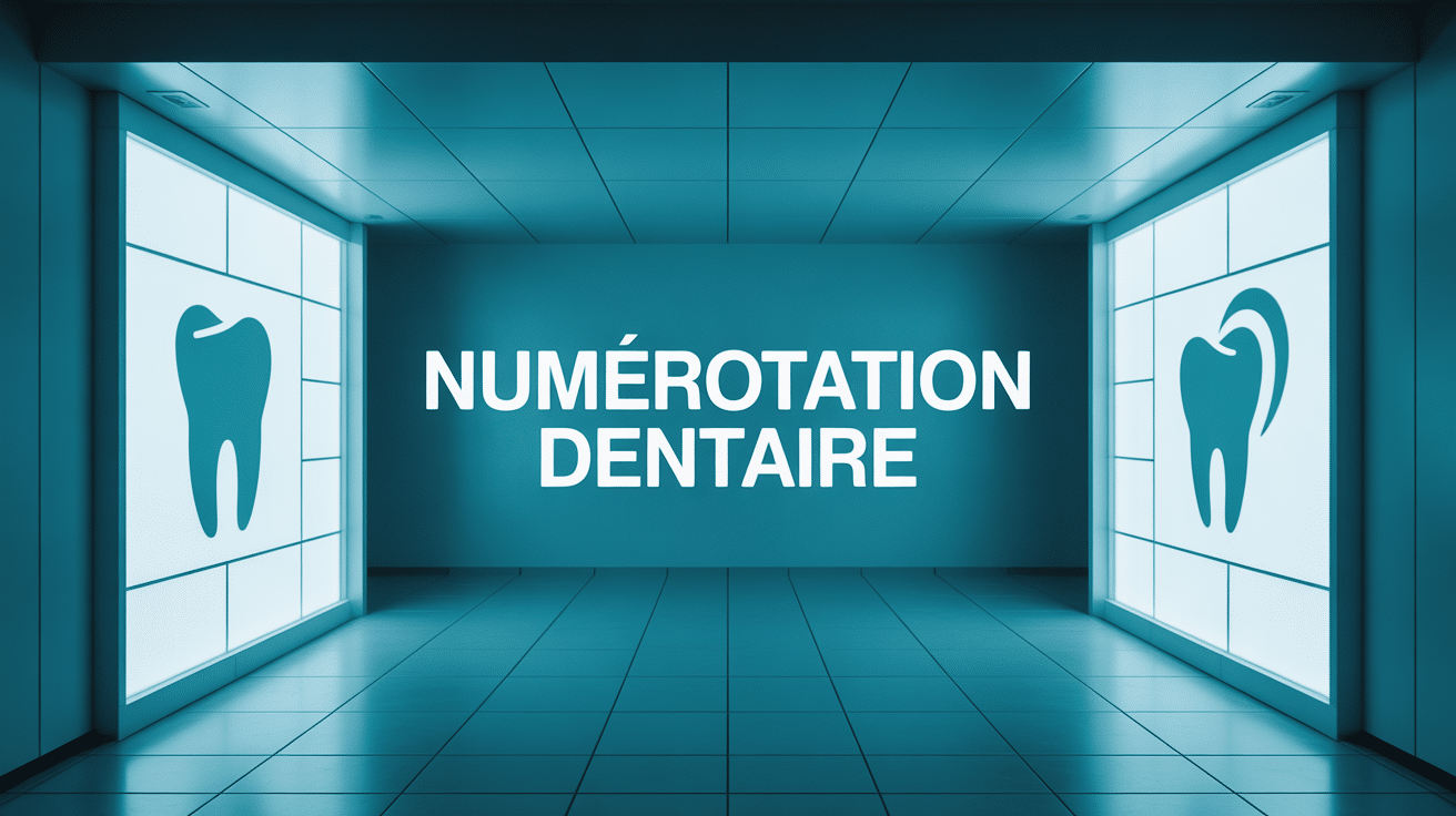 schéma numerotation dentaire quadrants adulte enfant