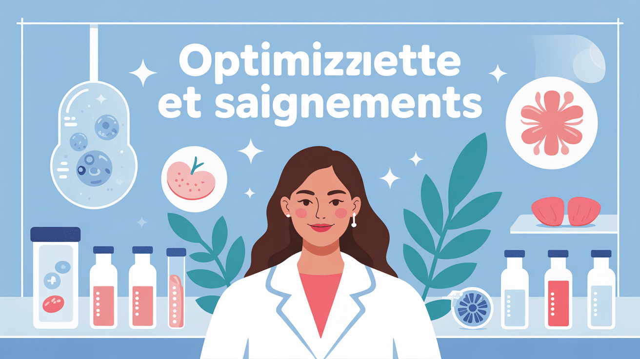 illustration rassurante optimizette saignements