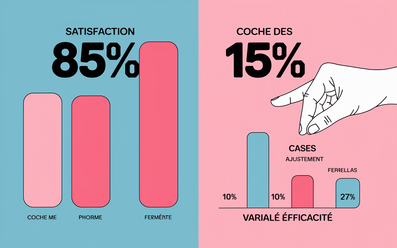graphique avis negatifs percko ajustement fermete efficacite