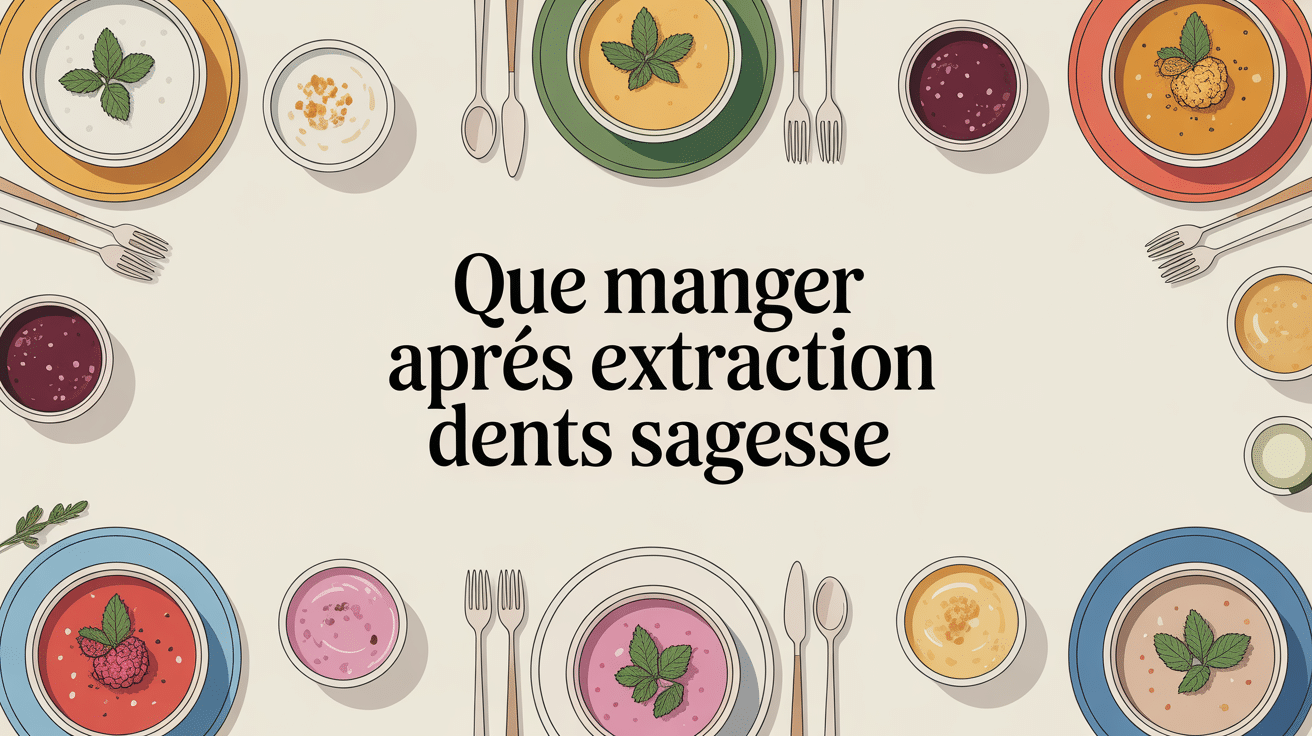 Repas adaptés après extraction dents de sagesse