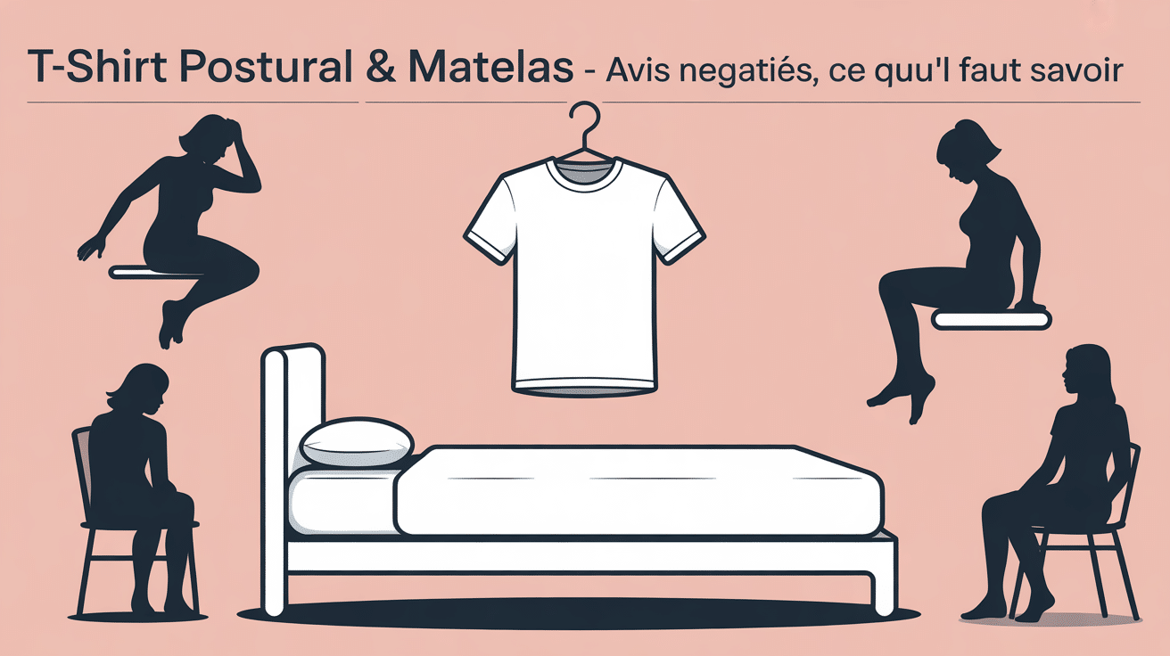 illustration t shirt postural matelas percko avis negatifs