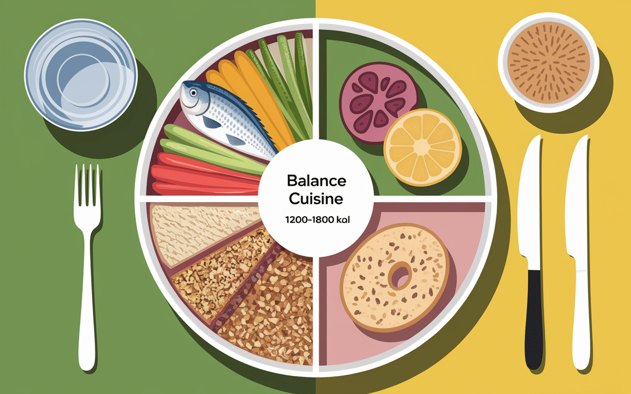 assiette legumes poisson cereales menu express anti triglycerides