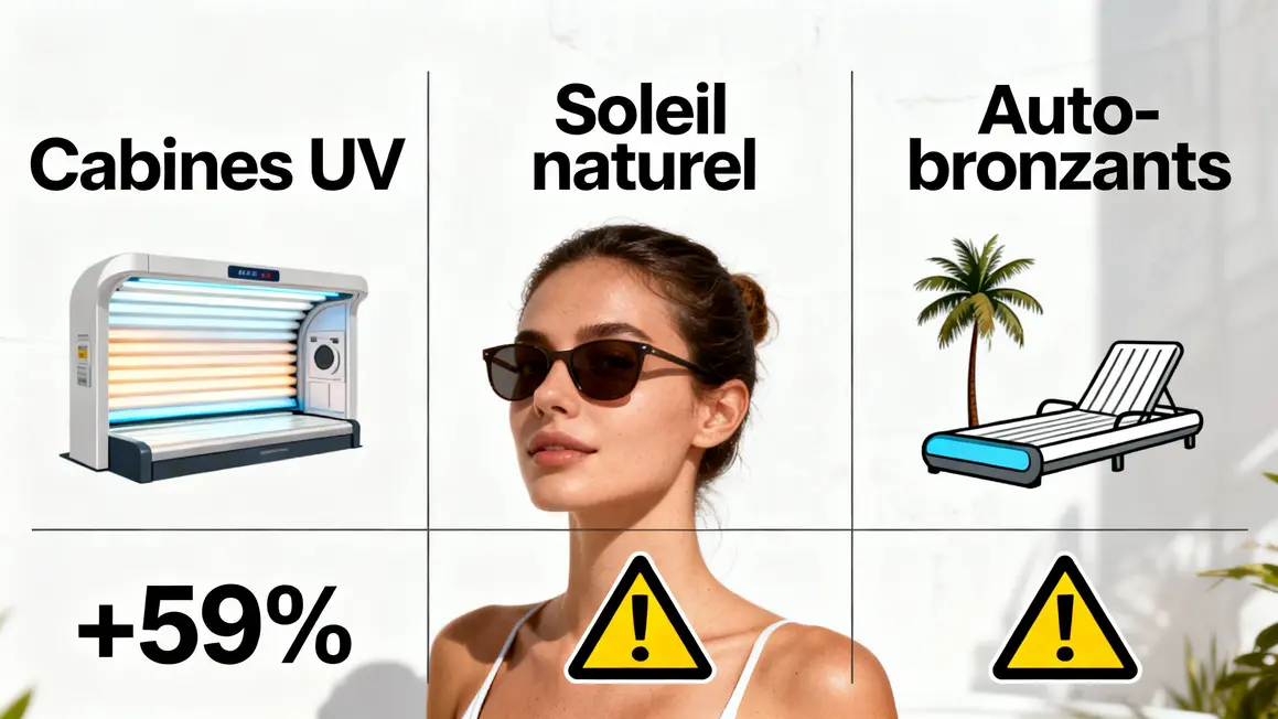 Tableau risques cabines UV, soleil, auto-bronzants