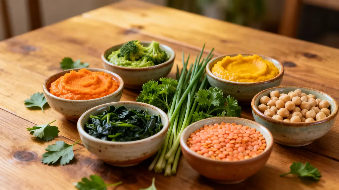 bols purée légumes variés seniors