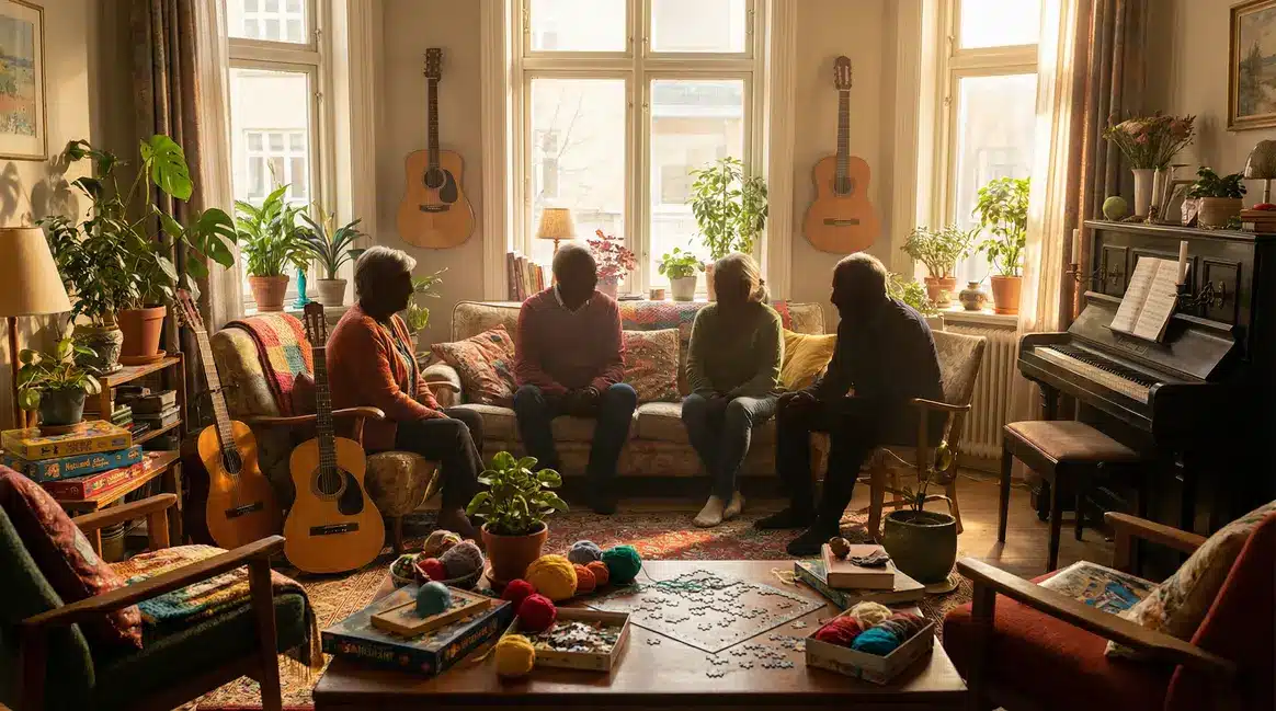 Seniors actifs maison de retraite animés