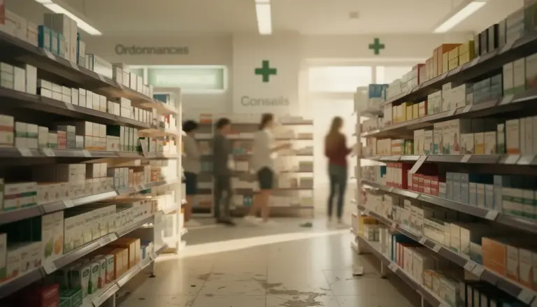 pharmacie française rayons médicaments libre accès