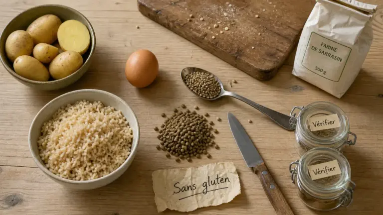 Quel sont les aliment sans gluten : riz, lentilles, sarrasin