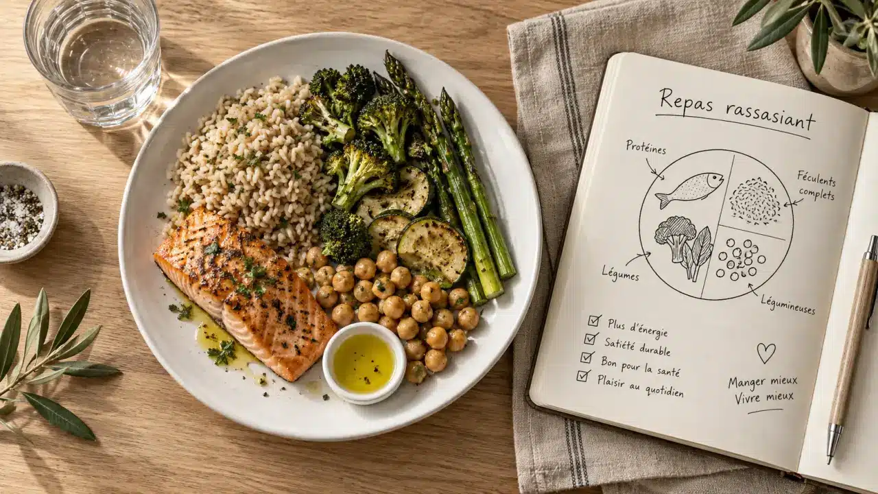 Maigrir du ventre alimentation : repas rassasiant fibres et protéines