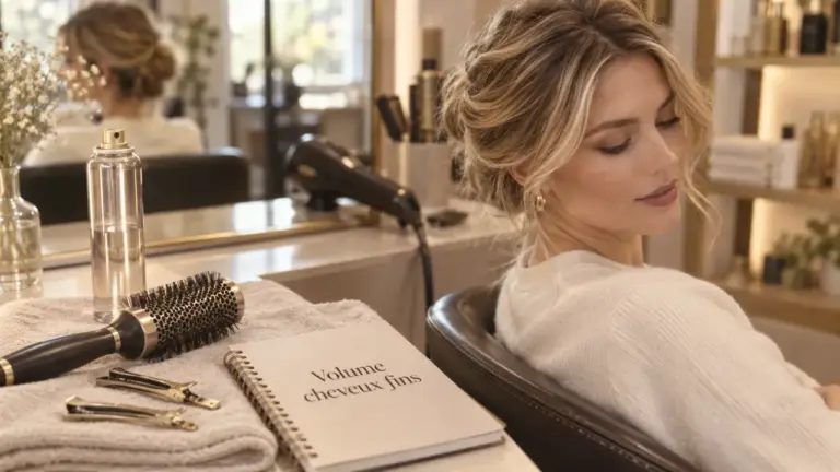 Coiffure cheveux fins : volume aux racines