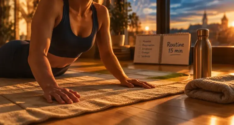 Sport matinale : routine 15 min sans perdre le sommeil